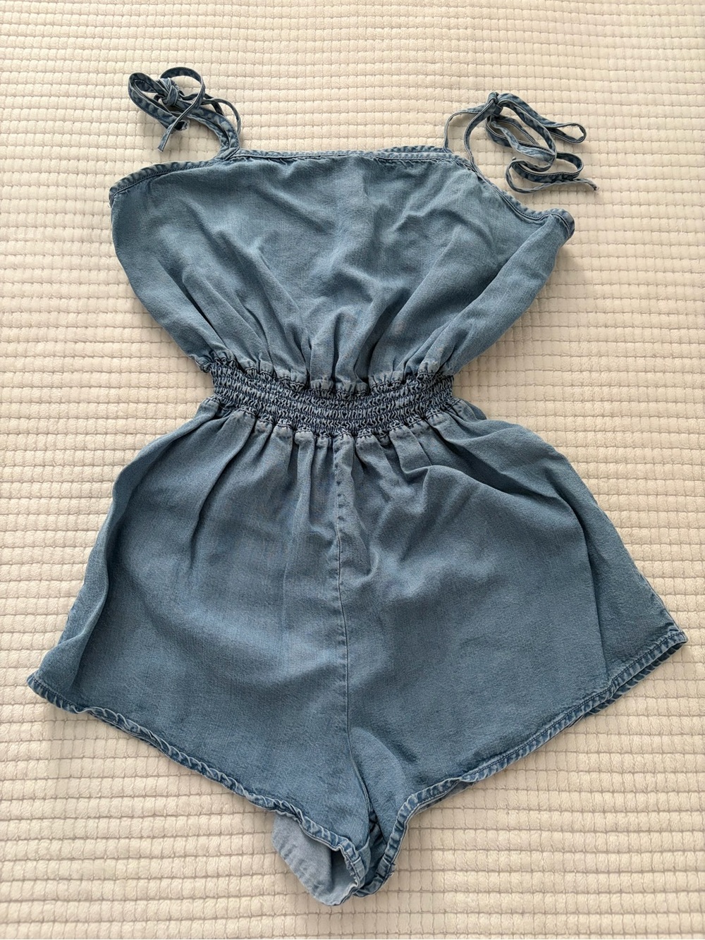 Forever 21 Light Blue Denim Romper Size S